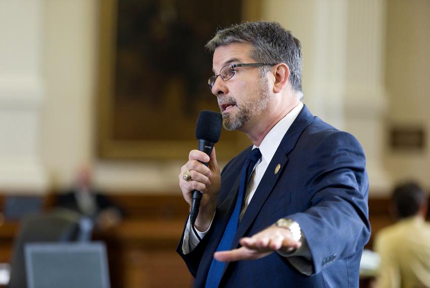 State Sen. Charles Perry, R-Lubbock, on the Senate floor on May 15, 2019.